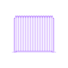 Buildings Fences Privacy Fence Solid Gothic Vinyl Cutting Svg File, Free Vectors File